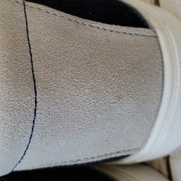 Muk Luks Kyle navy blue slip on sneakers with plaid accents NWOT - Picture 8 of 12